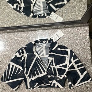 Zara Cropped Knotted Top